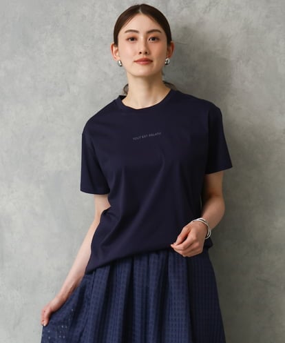 F6KGD19120 MICHEL KLEIN(小さいサイズ) [小さいサイズ]ミニマルロゴTシャツ
