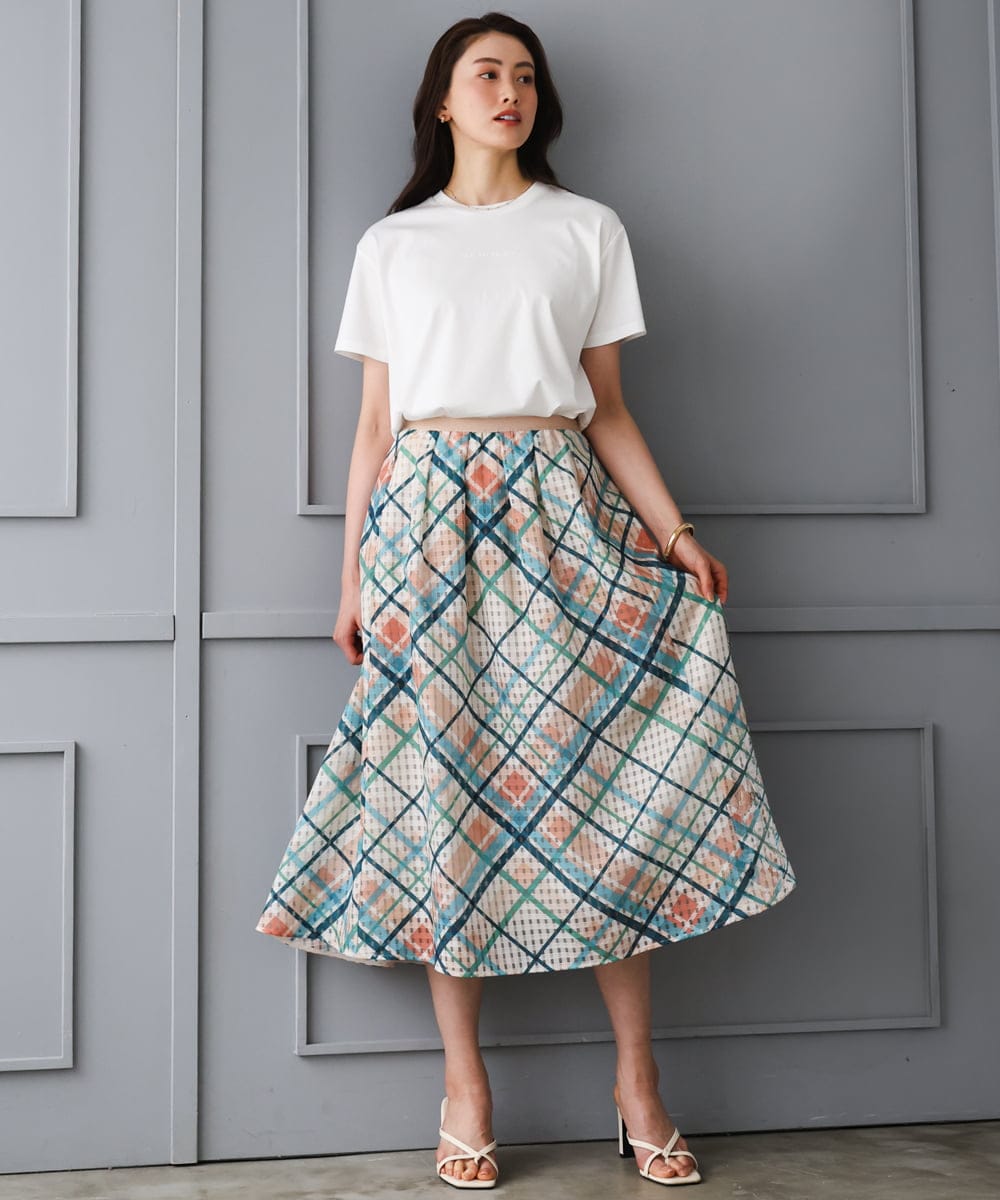 F6KGD19120 MICHEL KLEIN(小さいサイズ)(メゾン ドゥ サンク) [小さいサイズ]ミニマルロゴTシャツ ネイビー