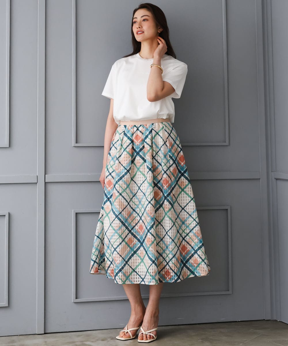 F6KGD19120 MICHEL KLEIN(小さいサイズ)(メゾン ドゥ サンク) [小さいサイズ]ミニマルロゴTシャツ ネイビー