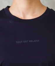 F6KGD19120 MICHEL KLEIN(小さいサイズ)(メゾン ドゥ サンク) [小さいサイズ]ミニマルロゴTシャツ ネイビー