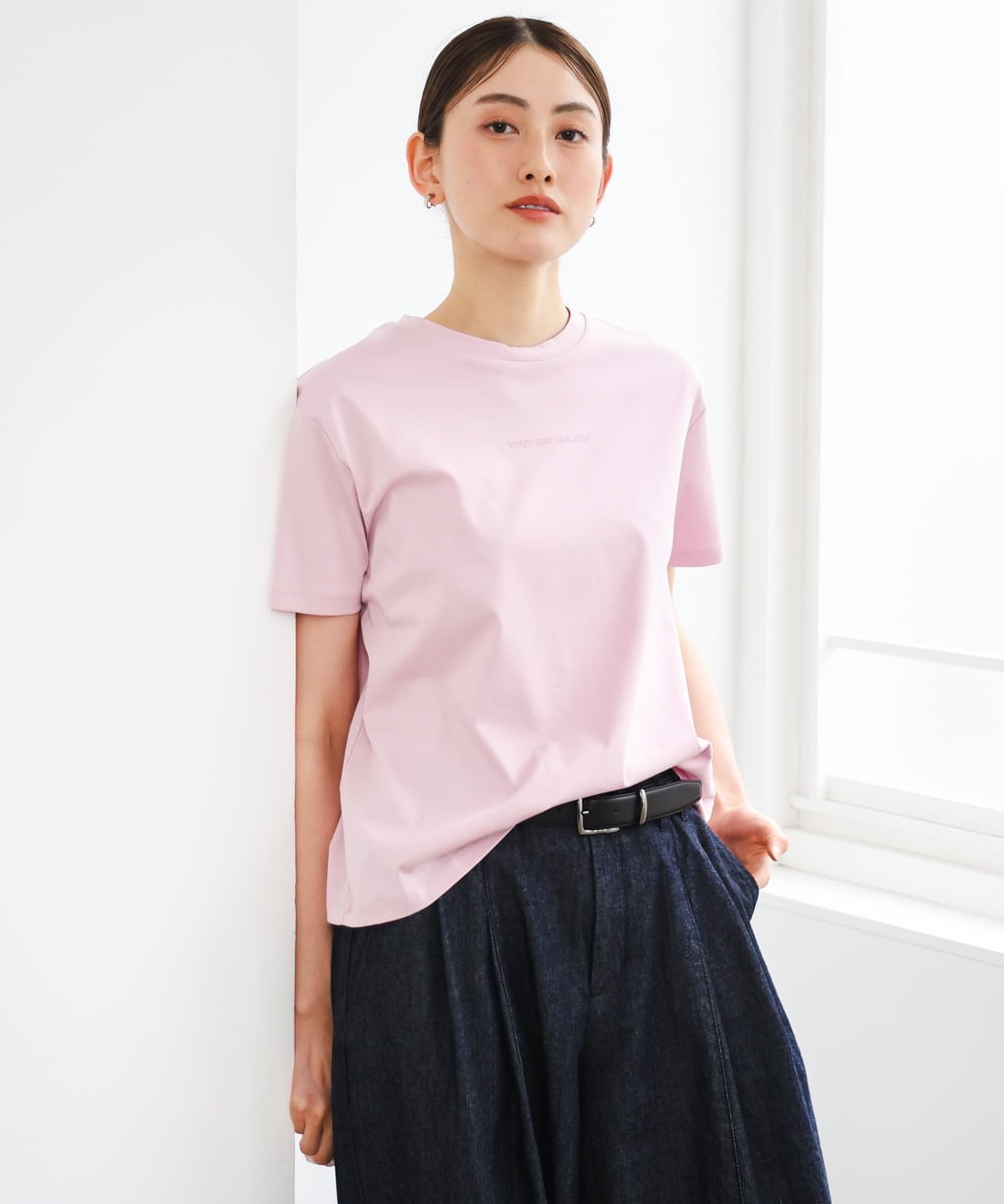 F6KGD19120 MICHEL KLEIN(小さいサイズ)(メゾン ドゥ サンク) [小さいサイズ]ミニマルロゴTシャツ ネイビー