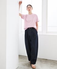 F6KGD19120 MICHEL KLEIN(小さいサイズ)(メゾン ドゥ サンク) [小さいサイズ]ミニマルロゴTシャツ ネイビー