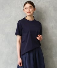 F6KGD19120 MICHEL KLEIN(小さいサイズ)(メゾン ドゥ サンク) [小さいサイズ]ミニマルロゴTシャツ ネイビー