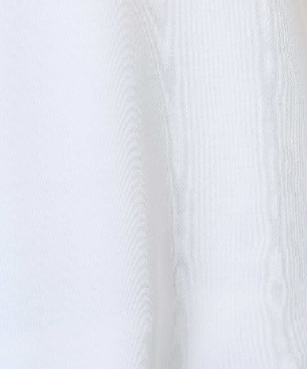 F6KGD20150 MICHEL KLEIN(小さいサイズ)(メゾン ドゥ サンク) [小さいサイズ][遮熱効果素材]ステッチレス五分袖プルオーバー ホワイト