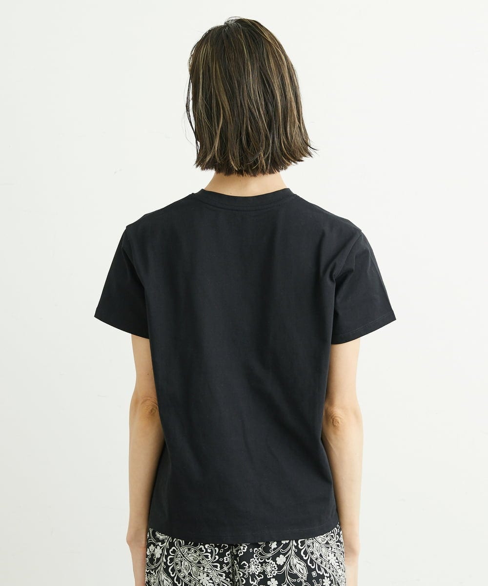 小さいサイズ]モノトーンサークルロゴTシャツ(カットソー・Tシャツ