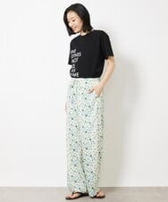 F6KGV33120 MICHEL KLEIN(小さいサイズ)(メゾン ドゥ サンク) [小さいサイズ]サイドプリントロゴTシャツ ライトブルー(50)