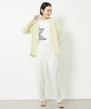 F6KGV33120 MICHEL KLEIN(小さいサイズ)(メゾン ドゥ サンク) [小さいサイズ]サイドプリントロゴTシャツ ライトブルー(50)