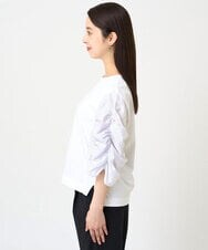 F6KGV34150 MICHEL KLEIN(小さいサイズ)(メゾン ドゥ サンク) [小さいサイズ]ギャザースリーブカットソー ネイビー系(57)