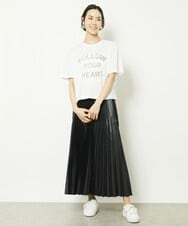 F6KGV36120 MICHEL KLEIN(小さいサイズ)(メゾン ドゥ サンク) [小さいサイズ]リバースサイドプリントロゴTシャツ ホワイト(90)