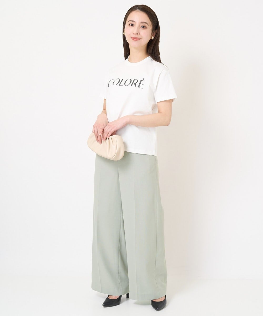 F6KGV40120 MICHEL KLEIN(小さいサイズ)(メゾン ドゥ サンク) [小さいサイズ]コンパクトロゴTシャツ ホワイト(90)