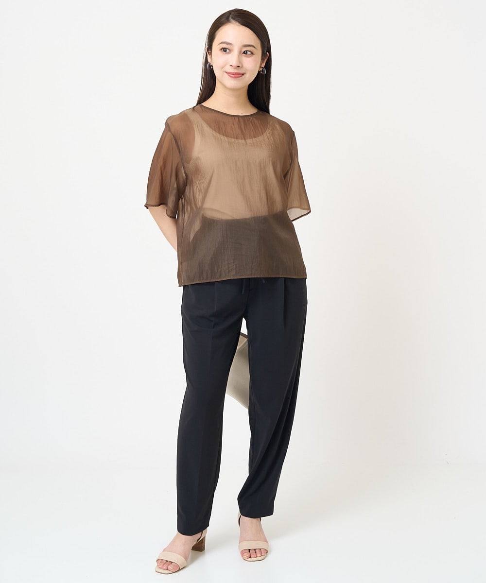 F6KGV44110 MICHEL KLEIN(小さいサイズ)(メゾン ドゥ サンク) [小さいサイズ]キョウネンフライスタンクトップ(定番) ネイビー(57)