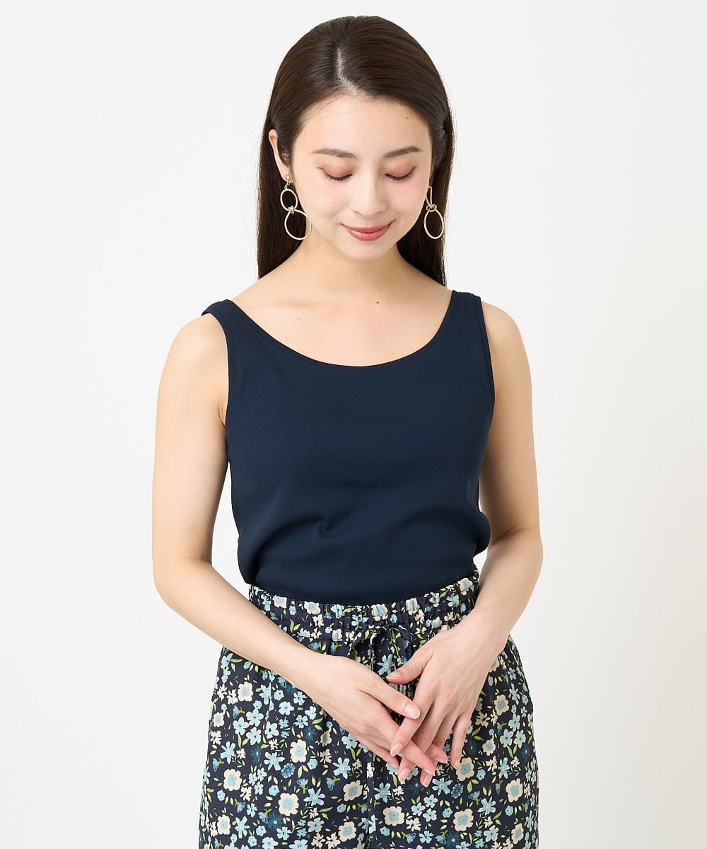 F6KGV44110 MICHEL KLEIN(小さいサイズ)(メゾン ドゥ サンク) [小さいサイズ]キョウネンフライスタンクトップ(定番) ネイビー(57)