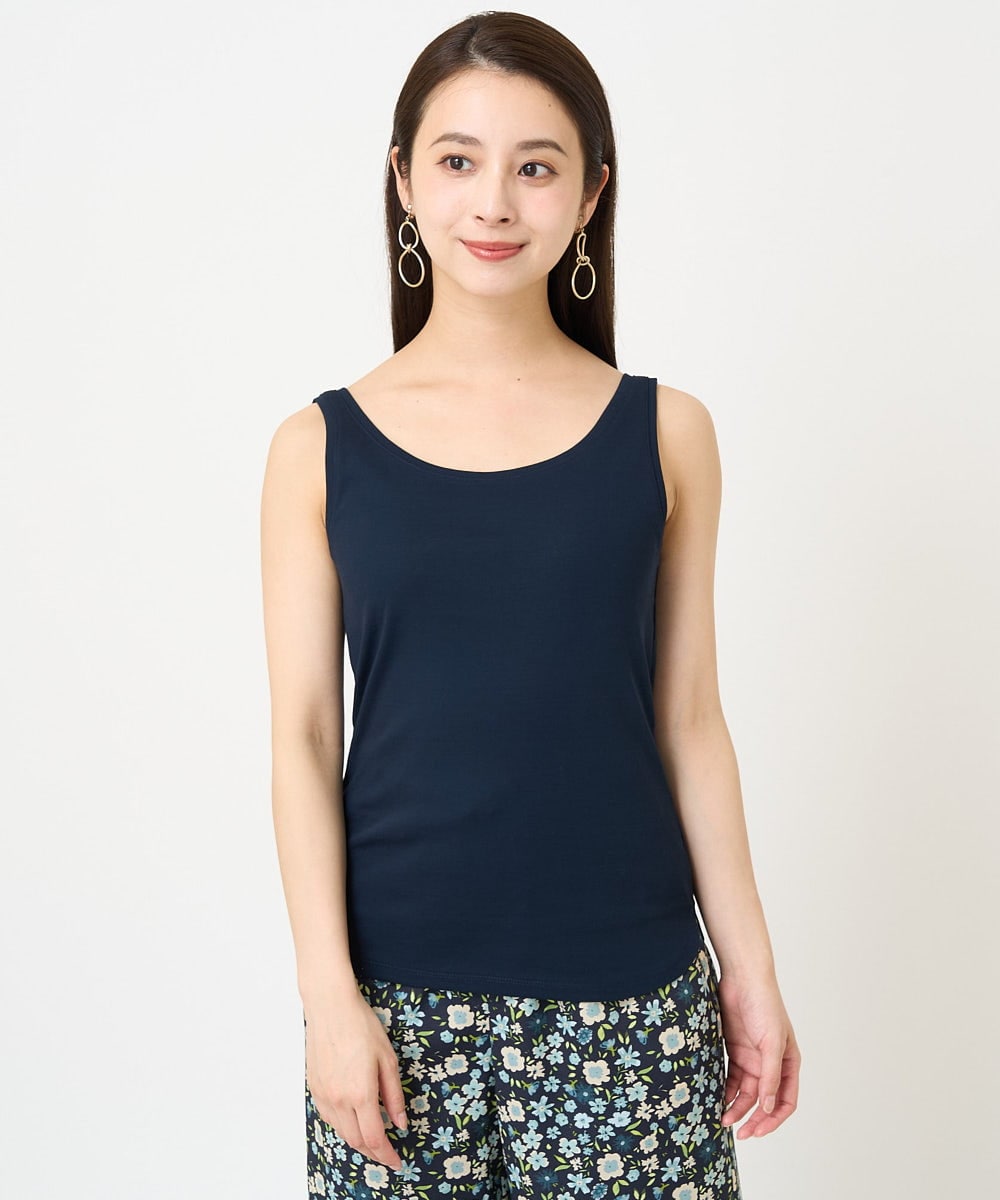F6KGV44110 MICHEL KLEIN(小さいサイズ)(メゾン ドゥ サンク) [小さいサイズ]キョウネンフライスタンクトップ(定番) ネイビー(57)