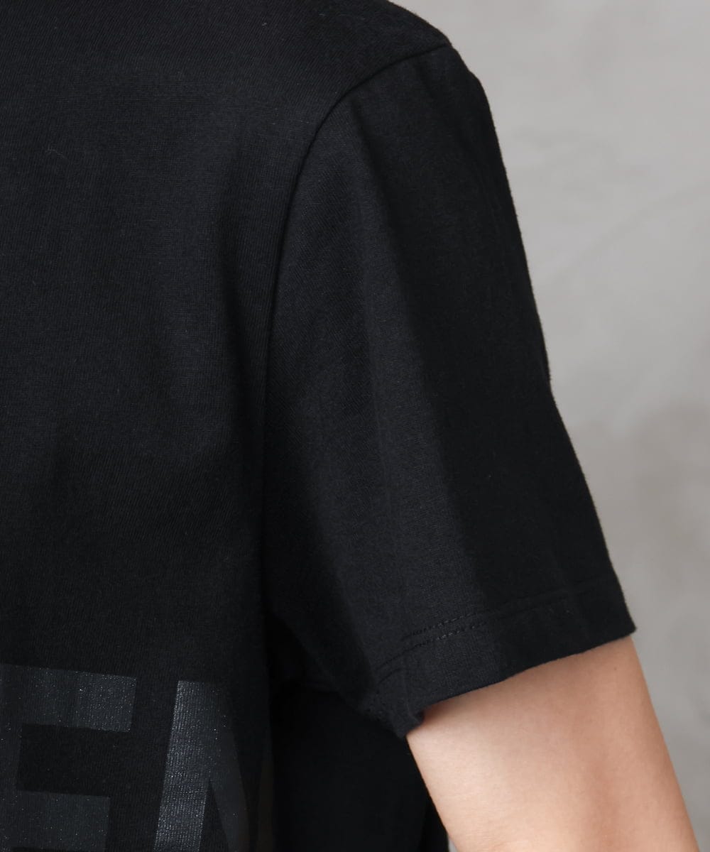 F6KHA22120 MICHEL KLEIN(小さいサイズ)(メゾン ドゥ サンク) [小さいサイズ]ラメロゴTシャツ ホワイト
