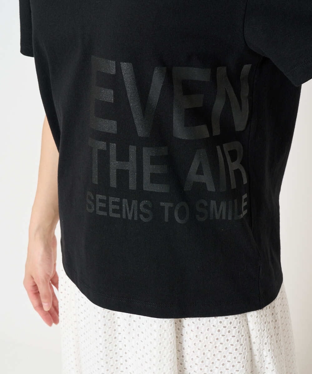 F6KHA22120 MICHEL KLEIN(小さいサイズ)(メゾン ドゥ サンク) [小さいサイズ]ラメロゴTシャツ ホワイト