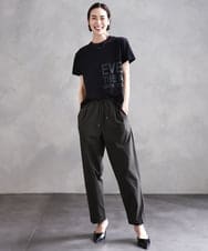 F6KHA22120 MICHEL KLEIN(小さいサイズ)(メゾン ドゥ サンク) [小さいサイズ]ラメロゴTシャツ ホワイト