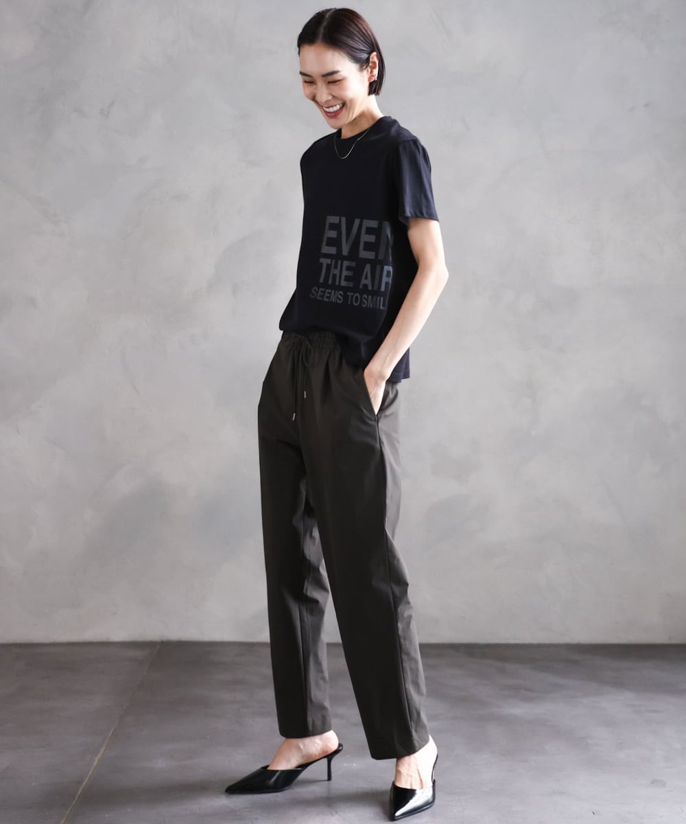 F6KHA22120 MICHEL KLEIN(小さいサイズ)(メゾン ドゥ サンク) [小さいサイズ]ラメロゴTシャツ ホワイト