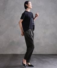 F6KHA22120 MICHEL KLEIN(小さいサイズ)(メゾン ドゥ サンク) [小さいサイズ]ラメロゴTシャツ ホワイト