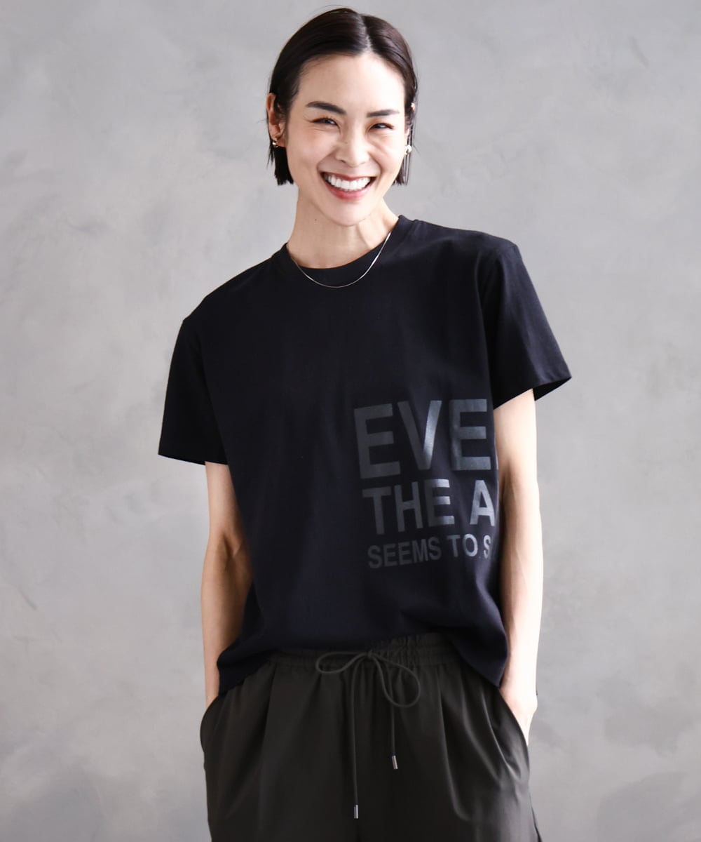 F6KHA22120 MICHEL KLEIN(小さいサイズ)(メゾン ドゥ サンク) [小さいサイズ]ラメロゴTシャツ ホワイト