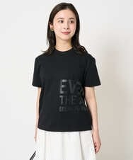 F6KHA22120 MICHEL KLEIN(小さいサイズ)(メゾン ドゥ サンク) [小さいサイズ]ラメロゴTシャツ ホワイト