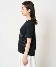 F6KHA22120 MICHEL KLEIN(小さいサイズ)(メゾン ドゥ サンク) [小さいサイズ]ラメロゴTシャツ ホワイト