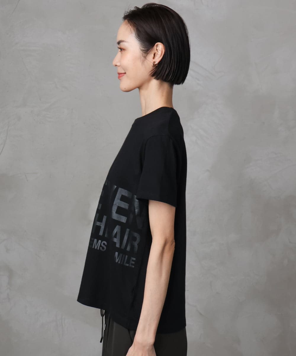F6KHA22120 MICHEL KLEIN(小さいサイズ)(メゾン ドゥ サンク) [小さいサイズ]ラメロゴTシャツ ホワイト