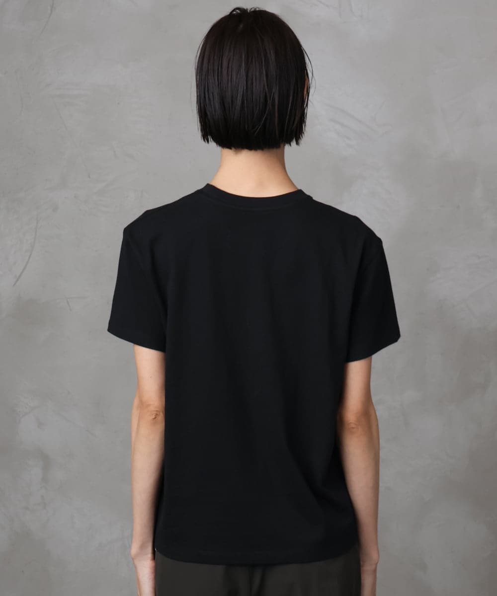 F6KHA22120 MICHEL KLEIN(小さいサイズ)(メゾン ドゥ サンク) [小さいサイズ]ラメロゴTシャツ ホワイト