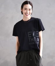 F6KHA22120 MICHEL KLEIN(小さいサイズ)(メゾン ドゥ サンク) [小さいサイズ]ラメロゴTシャツ ブラック