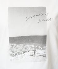 F6KHA23120 MICHEL KLEIN(小さいサイズ)(メゾン ドゥ サンク) [小さいサイズ]フォトプリントTシャツ ホワイト