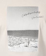 F6KHA23120 MICHEL KLEIN(小さいサイズ)(メゾン ドゥ サンク) [小さいサイズ]フォトプリントTシャツ ホワイト