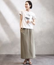 F6KHA23120 MICHEL KLEIN(小さいサイズ)(メゾン ドゥ サンク) [小さいサイズ]フォトプリントTシャツ ホワイト
