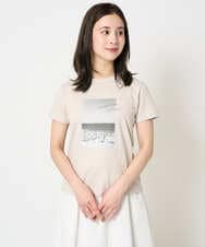 F6KHA23120 MICHEL KLEIN(小さいサイズ)(メゾン ドゥ サンク) [小さいサイズ]フォトプリントTシャツ ホワイト