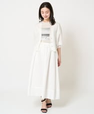 F6KHA23120 MICHEL KLEIN(小さいサイズ)(メゾン ドゥ サンク) [小さいサイズ]フォトプリントTシャツ ホワイト