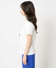 F6KHA23120 MICHEL KLEIN(小さいサイズ)(メゾン ドゥ サンク) [小さいサイズ]フォトプリントTシャツ ホワイト