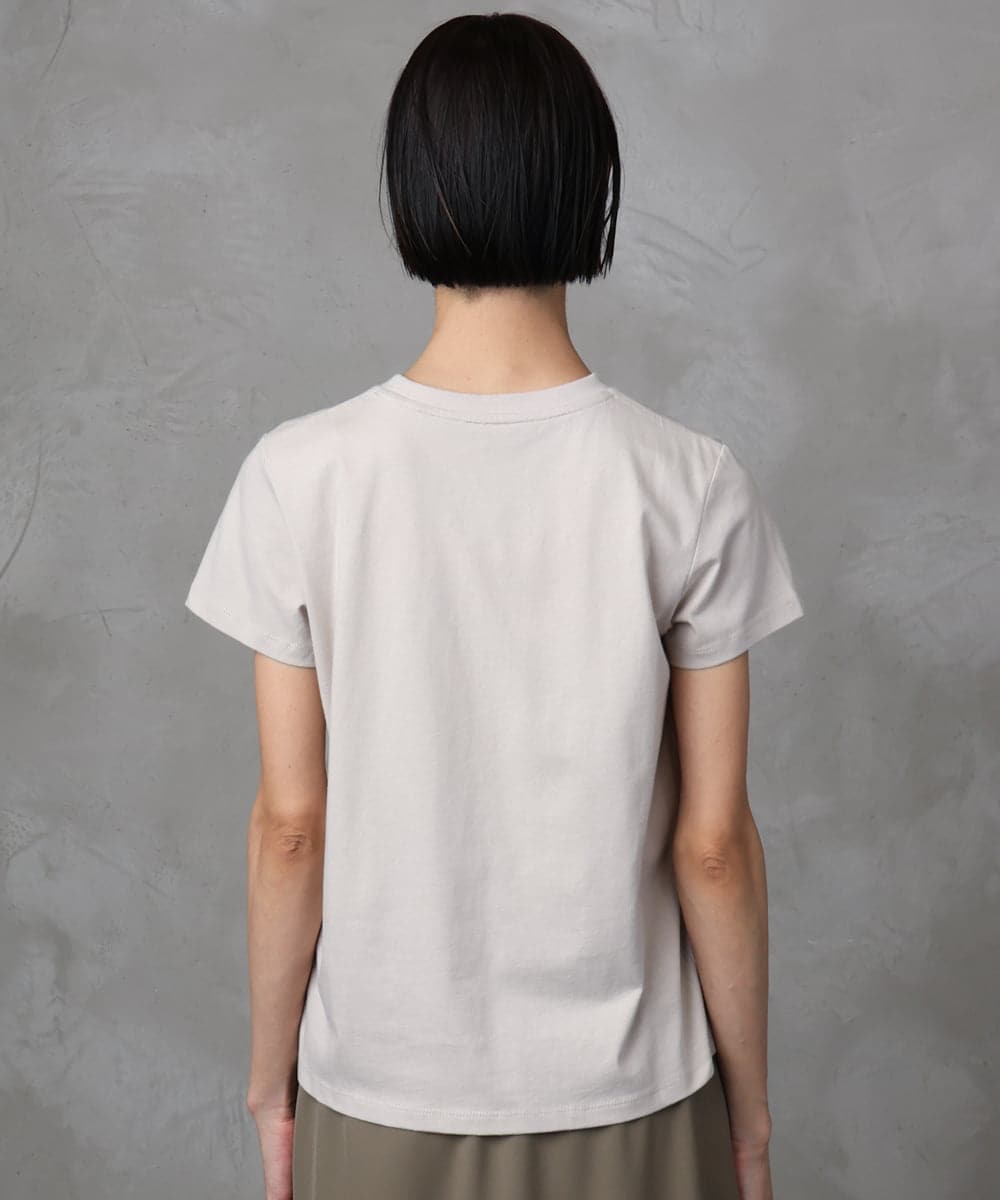 F6KHA23120 MICHEL KLEIN(小さいサイズ)(メゾン ドゥ サンク) [小さいサイズ]フォトプリントTシャツ ホワイト