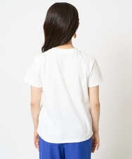 F6KHA23120 MICHEL KLEIN(小さいサイズ)(メゾン ドゥ サンク) [小さいサイズ]フォトプリントTシャツ ホワイト