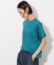 F6KHA29150 MICHEL KLEIN(小さいサイズ)(メゾン ドゥ サンク) [小さいサイズ]ロールアップスリーブカットソー(着心地抜群) ピンク