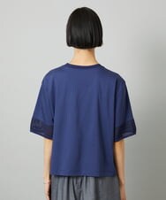 F6KHD02170 MICHEL KLEIN(小さいサイズ)(メゾン ドゥ サンク) [小さいサイズ]袖口メッシュプルオーバー ブルー
