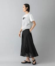 F6KHD27120 MICHEL KLEIN(小さいサイズ)(メゾン ドゥ サンク) [小さいサイズ]フォトTシャツ ダークグレー