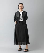 F6KHD27120 MICHEL KLEIN(小さいサイズ)(メゾン ドゥ サンク) [小さいサイズ]フォトTシャツ ダークグレー