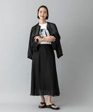 F6KHD27120 MICHEL KLEIN(小さいサイズ)(メゾン ドゥ サンク) [小さいサイズ]フォトTシャツ ダークグレー