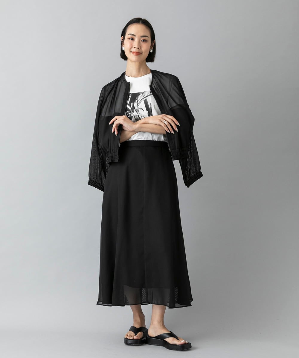 F6KHD27120 MICHEL KLEIN(小さいサイズ)(メゾン ドゥ サンク) [小さいサイズ]フォトTシャツ ダークグレー