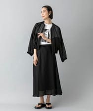 F6KHD27120 MICHEL KLEIN(小さいサイズ)(メゾン ドゥ サンク) [小さいサイズ]フォトTシャツ ダークグレー