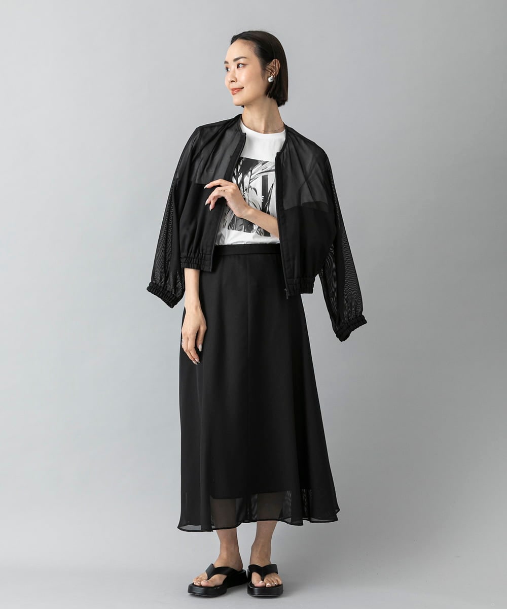 F6KHD27120 MICHEL KLEIN(小さいサイズ)(メゾン ドゥ サンク) [小さいサイズ]フォトTシャツ ダークグレー