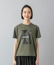 F6KHD27120 MICHEL KLEIN(小さいサイズ)(メゾン ドゥ サンク) [小さいサイズ]フォトTシャツ ダークグレー