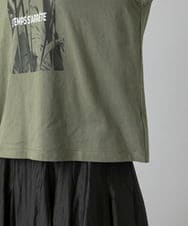 F6KHD27120 MICHEL KLEIN(小さいサイズ)(メゾン ドゥ サンク) [小さいサイズ]フォトTシャツ ダークグレー