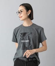 F6KHD27120 MICHEL KLEIN(小さいサイズ)(メゾン ドゥ サンク) [小さいサイズ]フォトTシャツ ダークグレー