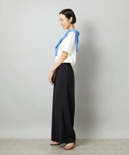 F6KHE05130 MICHEL KLEIN(小さいサイズ)(メゾン ドゥ サンク) [小さいサイズ]透明箔プリントTシャツ ライトブルー