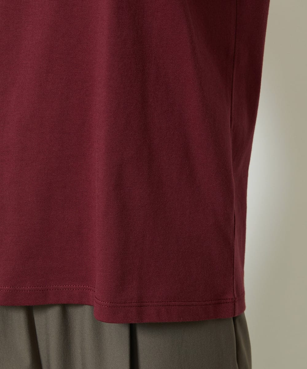 F6KJA01120 MICHEL KLEIN(小さいサイズ)(メゾン ドゥ サンク) ［小さいサイズ］フロッキーロゴTシャツ レッド