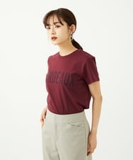 F6KJA01120 MICHEL KLEIN(小さいサイズ)(メゾン ドゥ サンク) ［小さいサイズ］フロッキーロゴTシャツ レッド